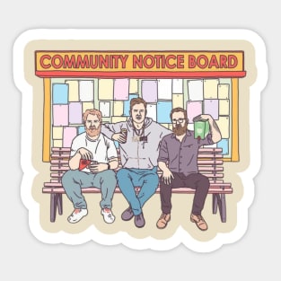 Community notice board Sticker